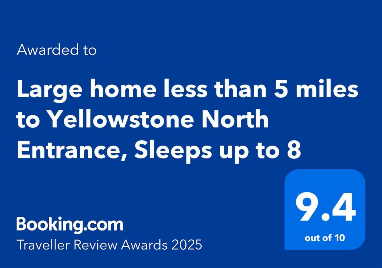 Bison Lodge - Lg Home - 2 Bedrooms - Less Than 5 Miles To Yellowstone North Entrance, Sleeps Up To 8 Gardiner Kültér fotó